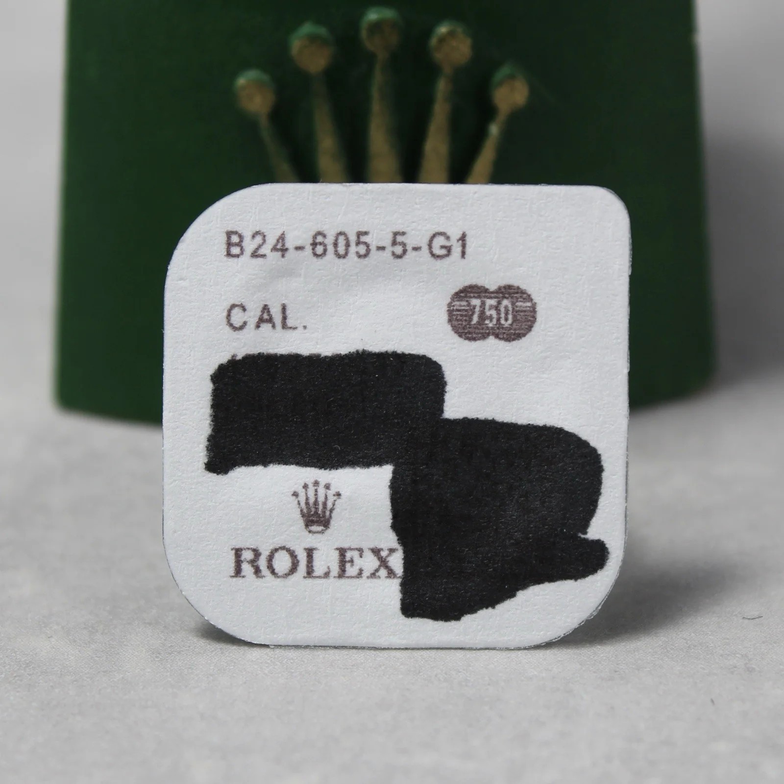 New Rolex 24-605-5 Datejust Day-Date Crown 18K Rose Gold Original Blister 3235