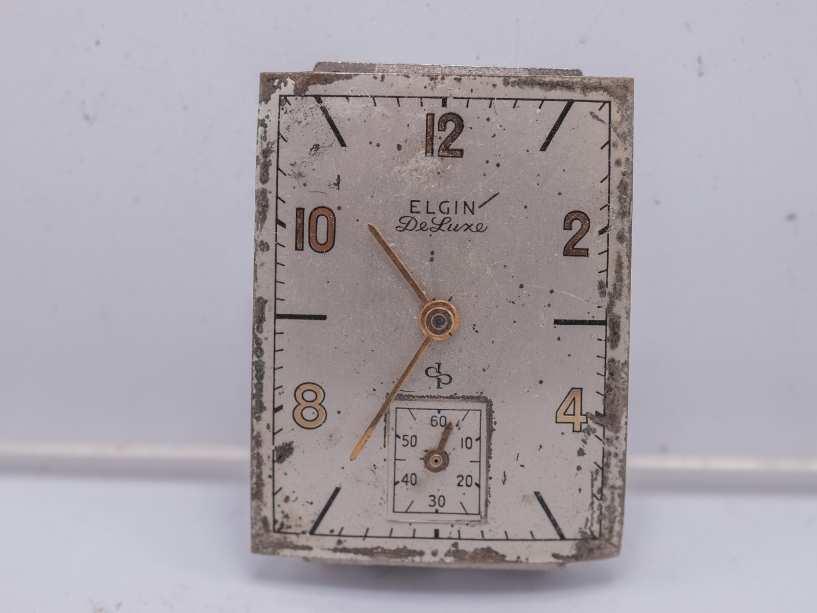 Elgin DeLuxe 673 Wrist Watch Movement – Missing Balance Etc. Parts AS-IS!