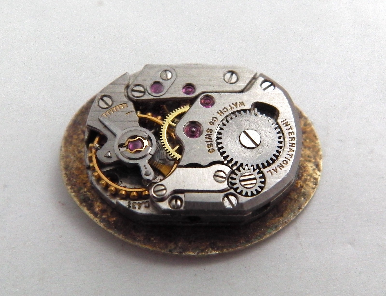 International Watch Co, IWC Cal. C 431 Swiss Watch Movement & Dial Parts Repair