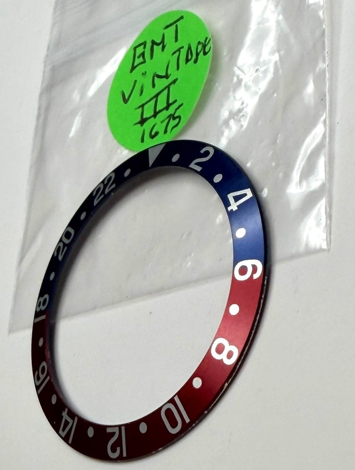 Rolex Watch Genuine Vintage GMT 1675 Bezel Insert