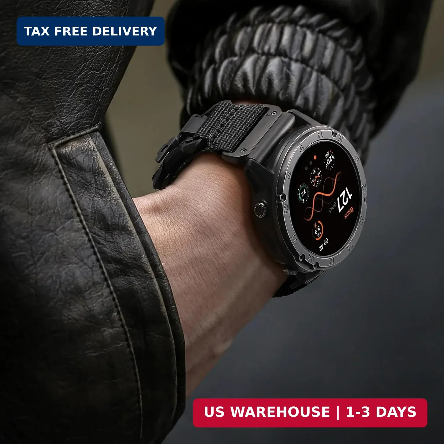 Nylon Watch Band for Garmin Fenix 5X 6X 7X 8 51mm Waterproof Military Strap FAST