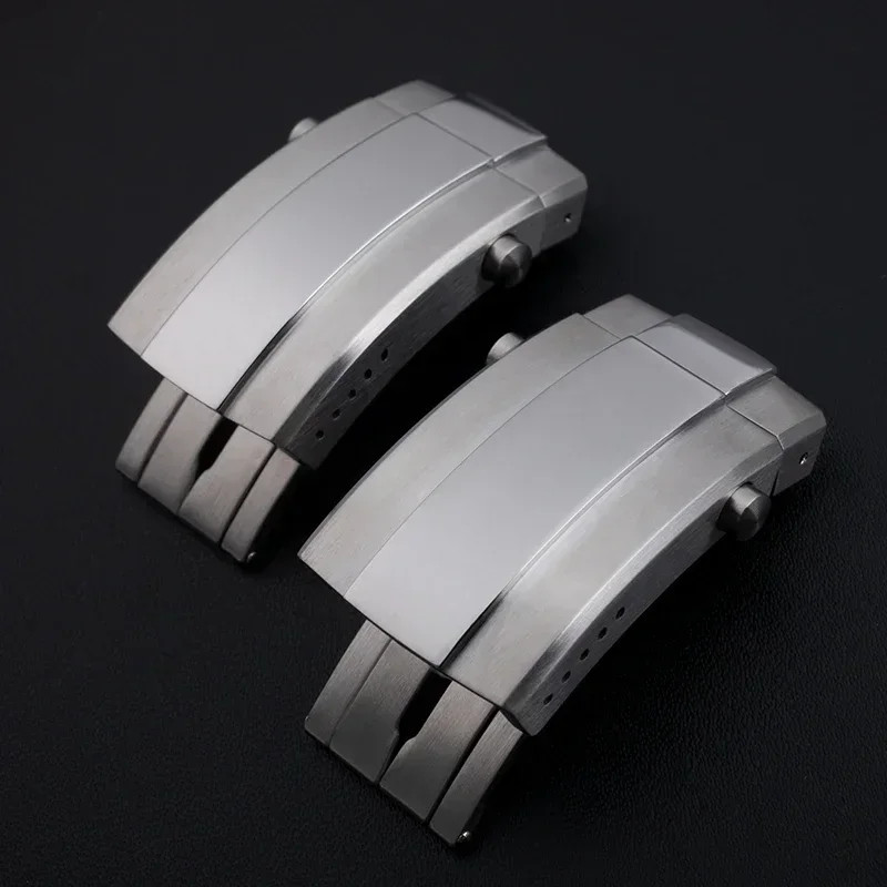 18 20mm Adjustbale SS Metal Fold Deployment Clasp For Breitling Strap Band