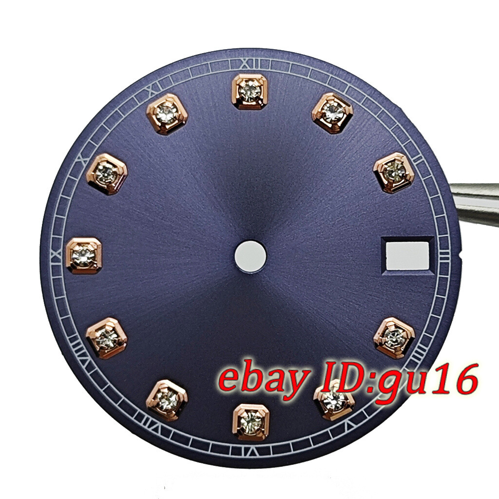 28.5mm Date Window Sterile Dial Diamonds fit NH35 Automatic movement Accessories