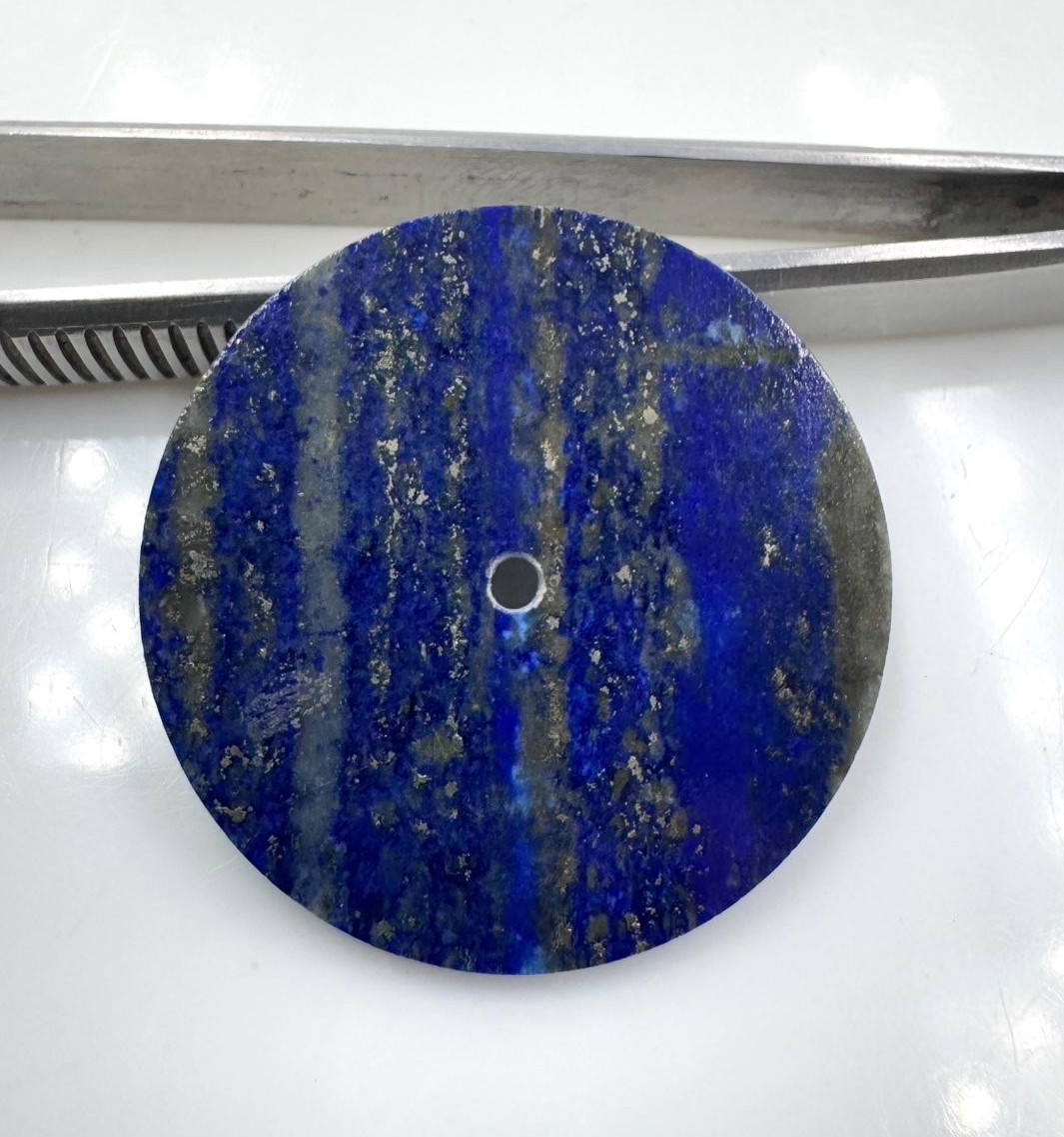 Blue Lapis lazuli Watch Dial: 31.5 mm Gemstone Cabochon GMC-616