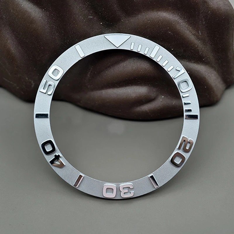 38mm Matte Curved Ceramic Bezel Insert Ring For NH35 NH36 Watch Case Mod
