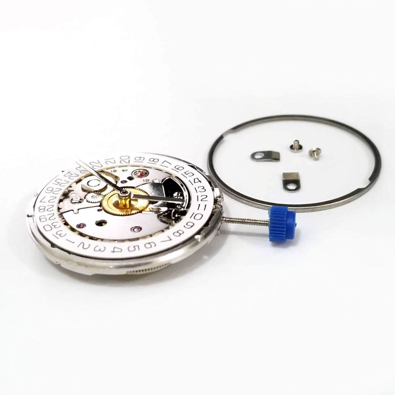 Seagull ST2130 Automatic Movement Silver Plated Clone Replacement for ETA 2824-2