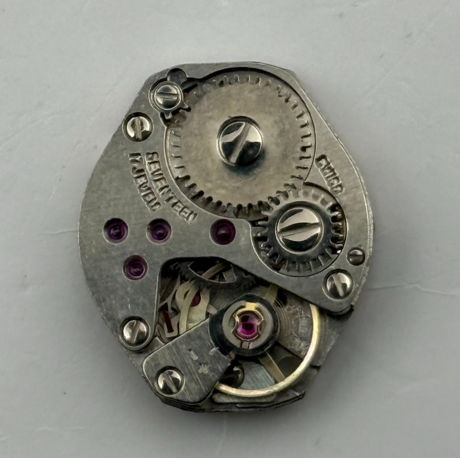 FHF 69-21 Watch Movement Tressa Swiss 17 Jewels Manual Wind Parts Repair 15.3mm