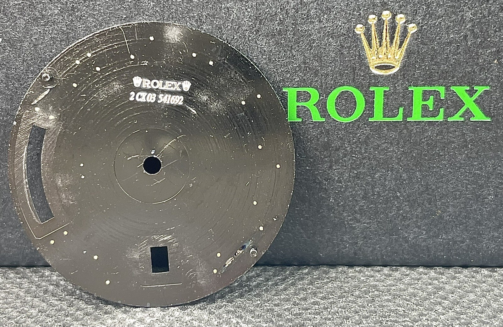 Rolex Men’s Day-Date II 41 White Gold Matte Black Dial Arabic Concentric 218239