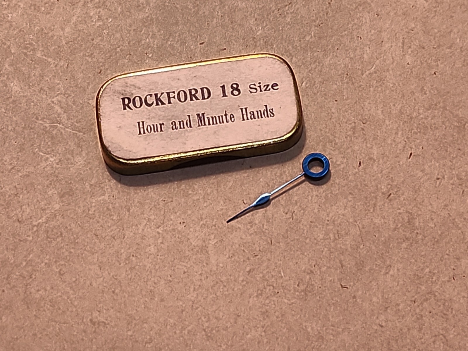 NOS Rockford 18s Blue Spade Hour Hand With 245 Hole Size