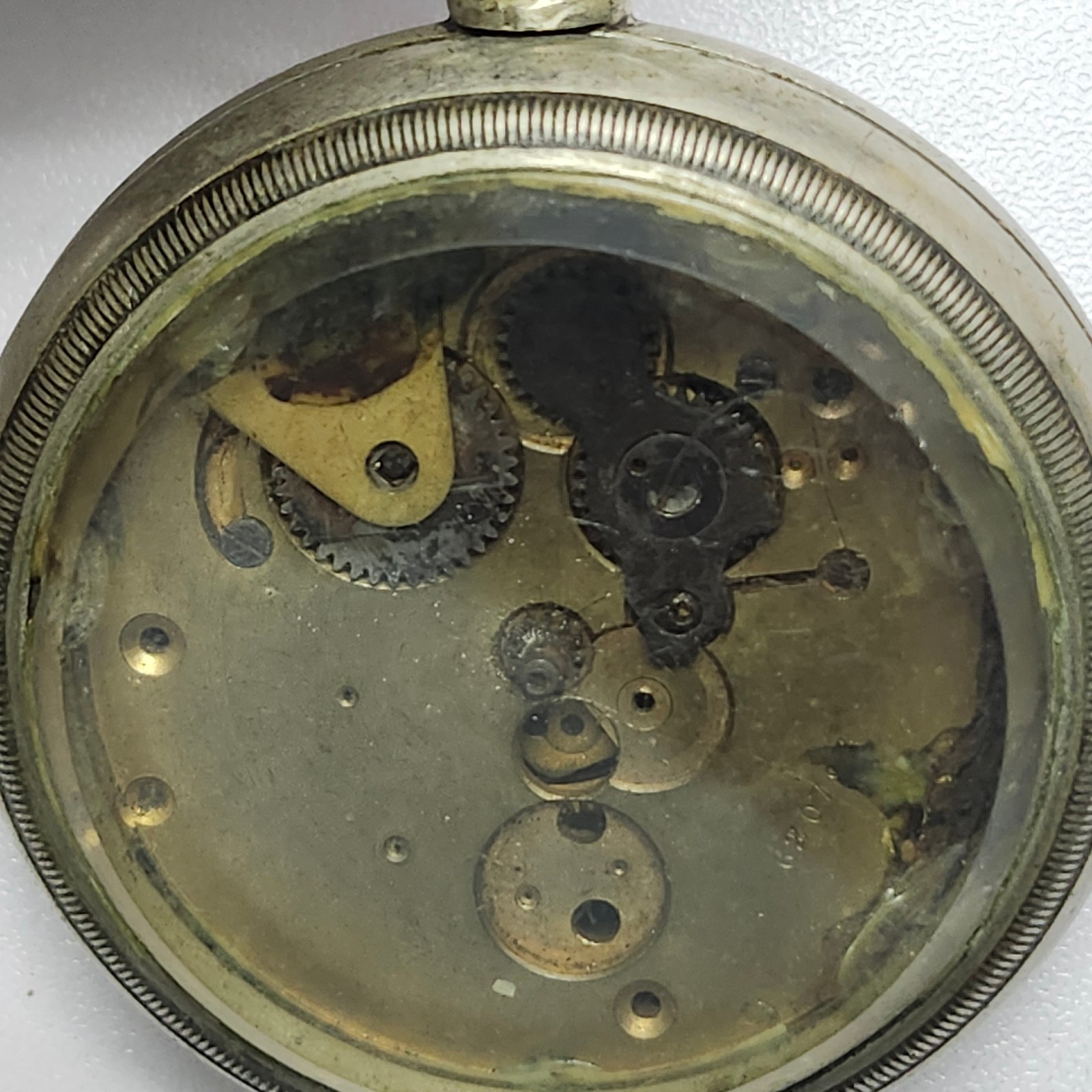 Vintage American Waltham 15J Pocket Watch Movement & Case-Crescent