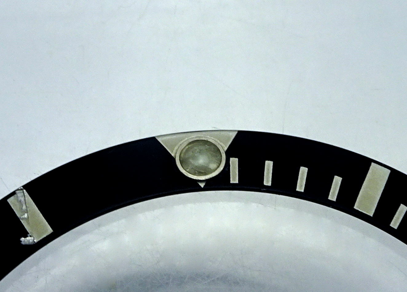Rolex Submariner 14060 14060M Watch Bezel Insert Black Fat Font 4 Part