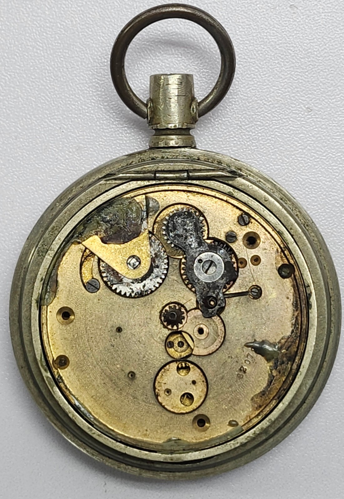Vintage American Waltham 15J Pocket Watch Movement & Case-Crescent