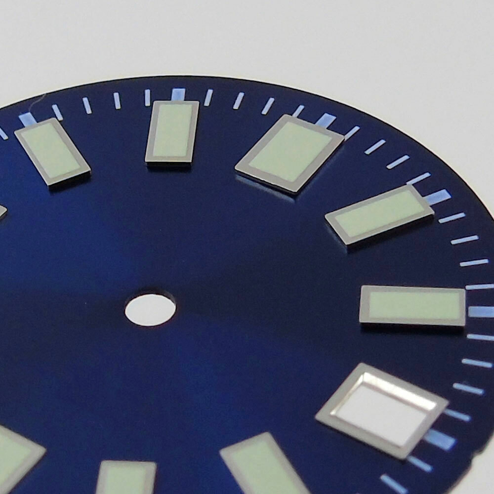 29mm black blue gray dial luminous fit 62mas NH35 NH36 ETA 2824 2836 movement