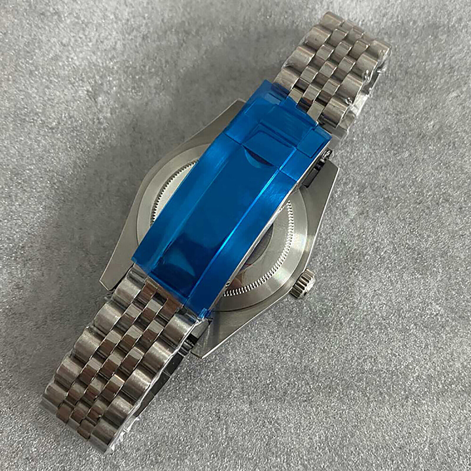 39MM Oyster/Dog Teeth Watch Case Strap Sapphire Glass Case for NH35/ 36 Movement