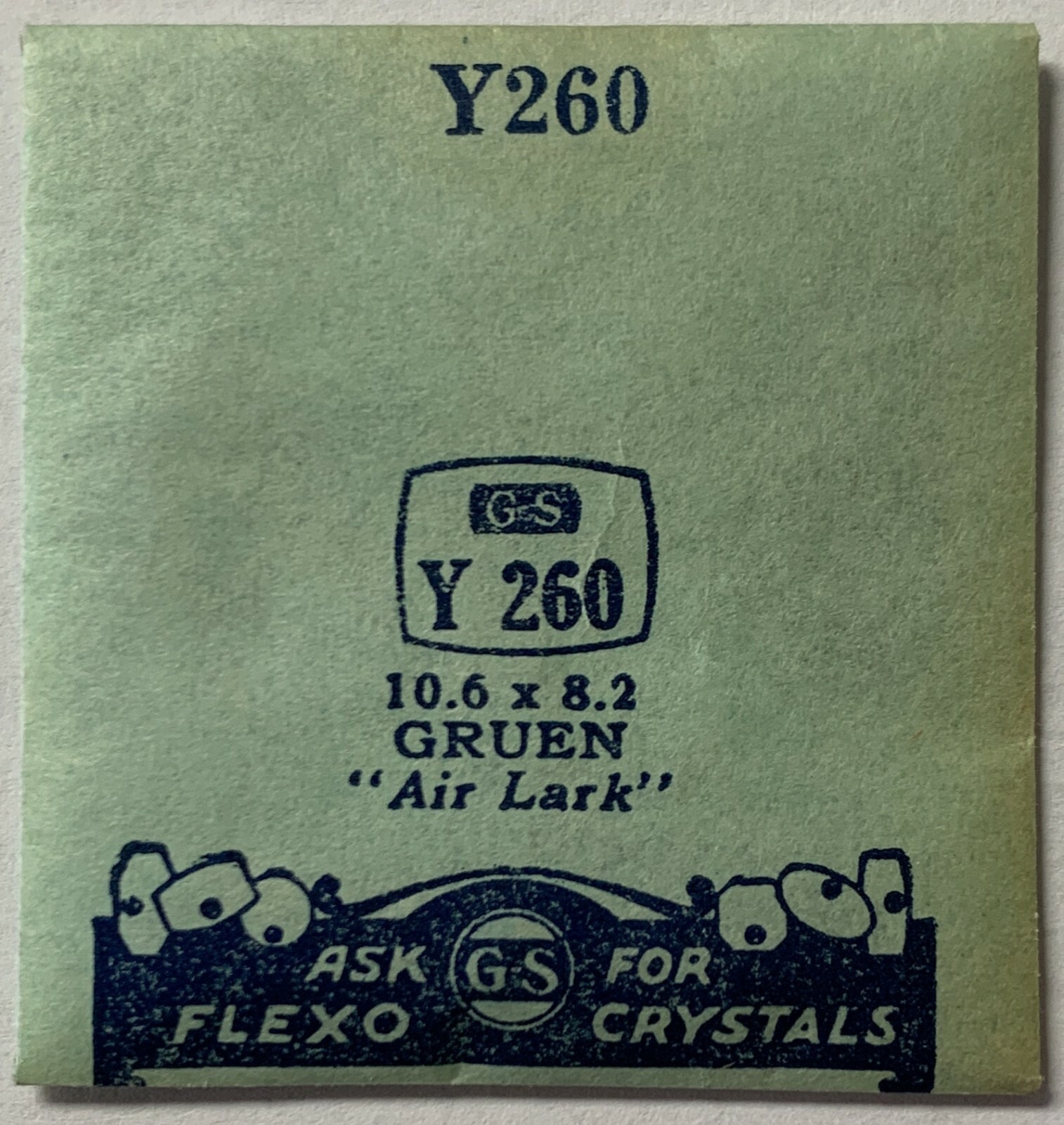 Original NOS G-S “Y” Wristwatch Crystals – Many Variations Available!