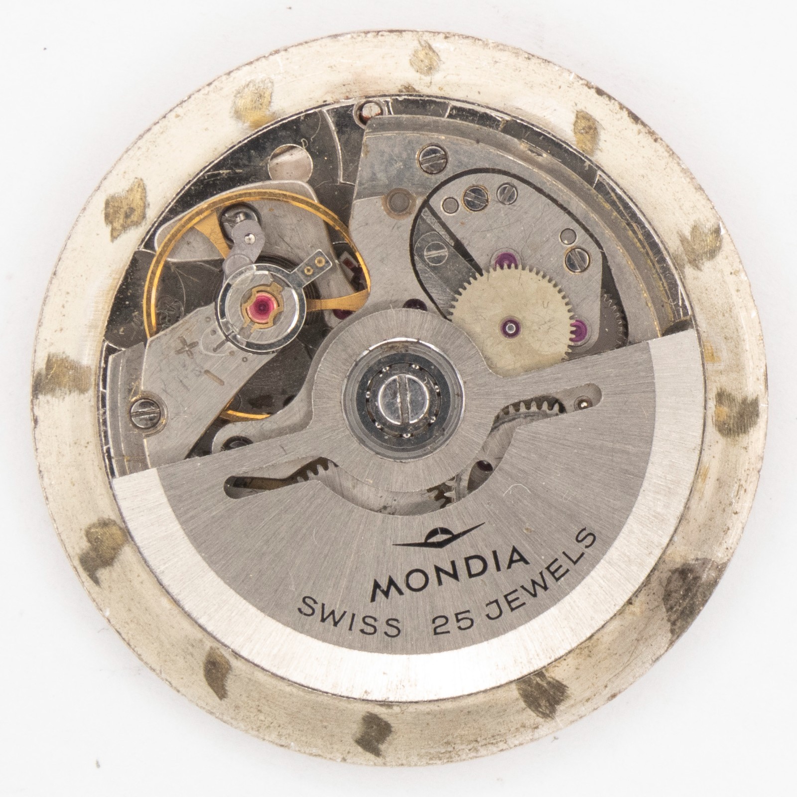 Vintage Mondia / AS 1716-17 25-Jewel Automatic Wristwatch Movement, Runs
