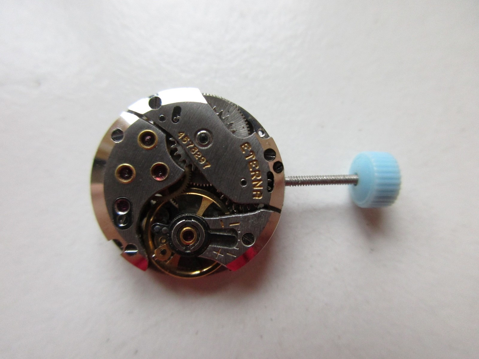 Eterna cal. 1418U Swiss manual wind watch movement – running