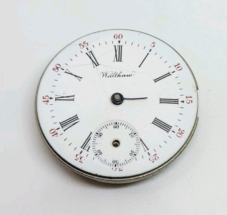 1900 Waltham Model 1891 Grade Seaside 7J 0s Pocket Watch Movement For Repair
