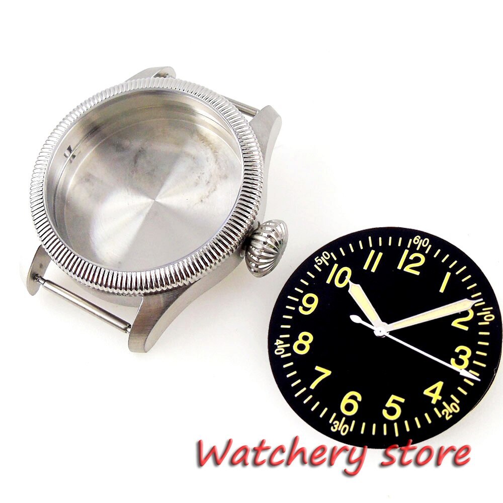39mm Tandorio Sapphire Glass Watch Case 33.5mm Dial For NH35 NH35A 2824 PT5000