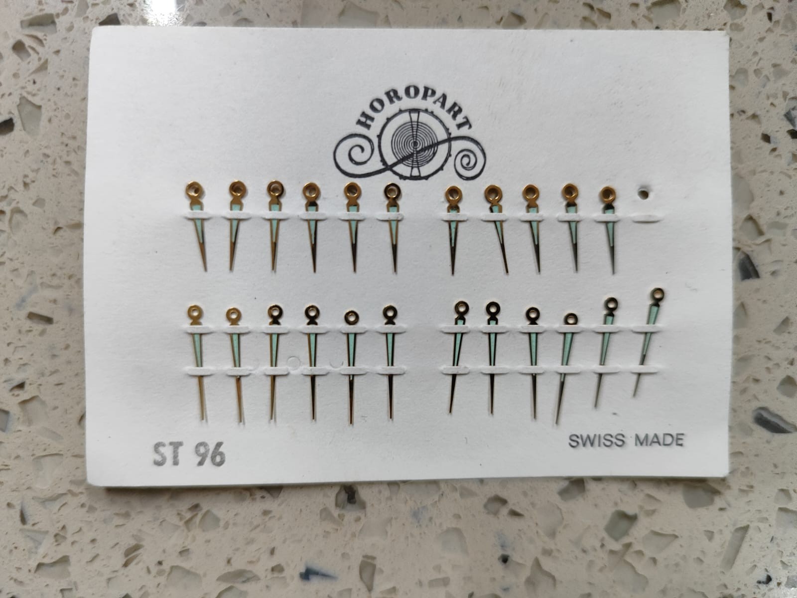 Vintage ST /FHF 96/96-4 Movement Part Lot Set hands Gold Swiss Original NOS