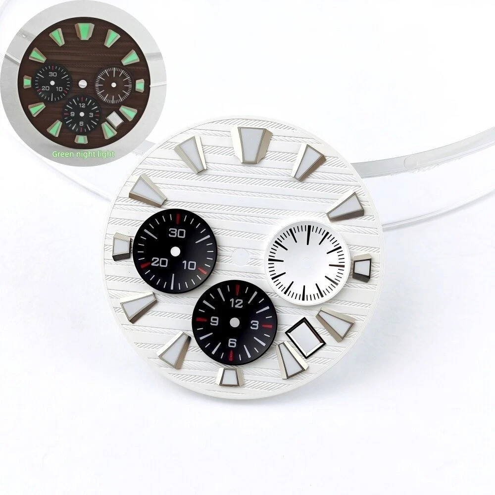 VK64/VK63 Case 44.5mm GS Dial 32.5mm Green Lume Fit VK63/VK64/61/68/67 Movement