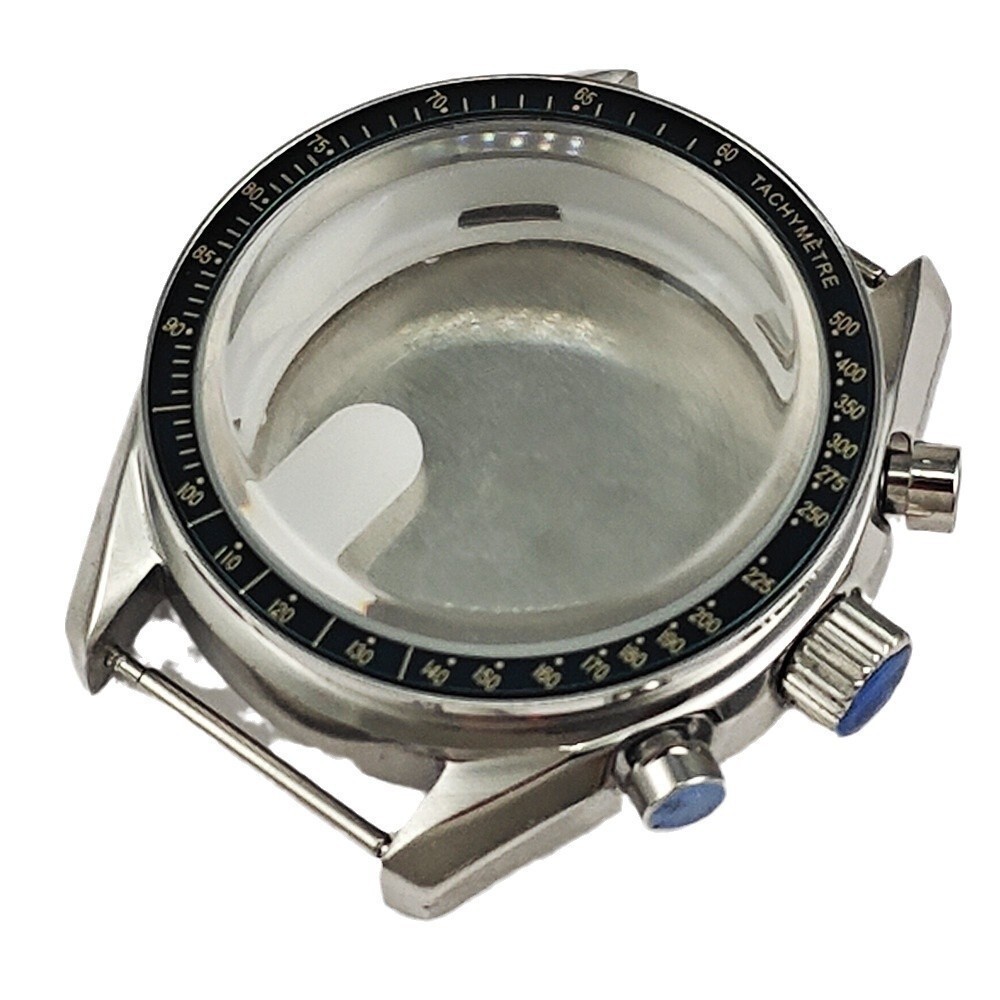 40mm Watch Case for Omega Speedmaster VK63/VK64 Chronograph Classic Steel