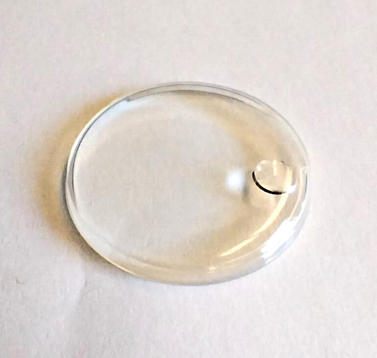 Plastic Calendar Lens Crystal from 28.5 to 32.3mm diameter choose size Swiss NOS