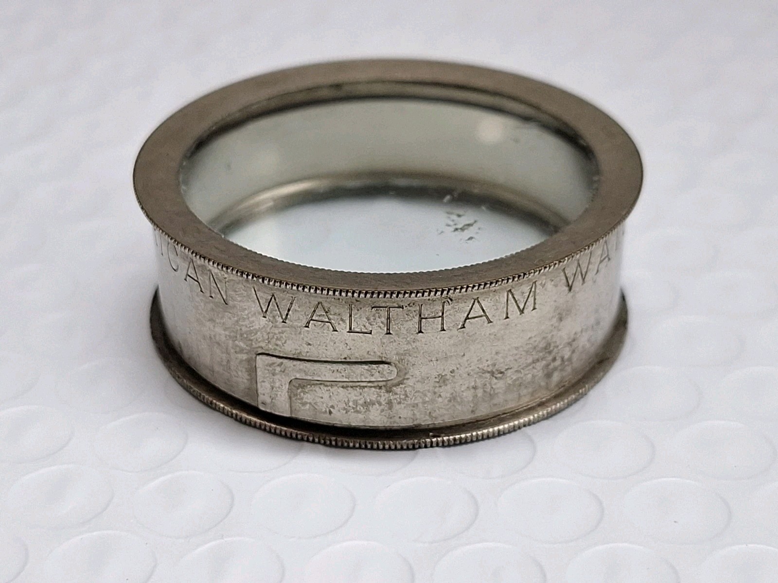 American Waltham Watch Co Pocket Watch Display Movement Holder Container 18s
