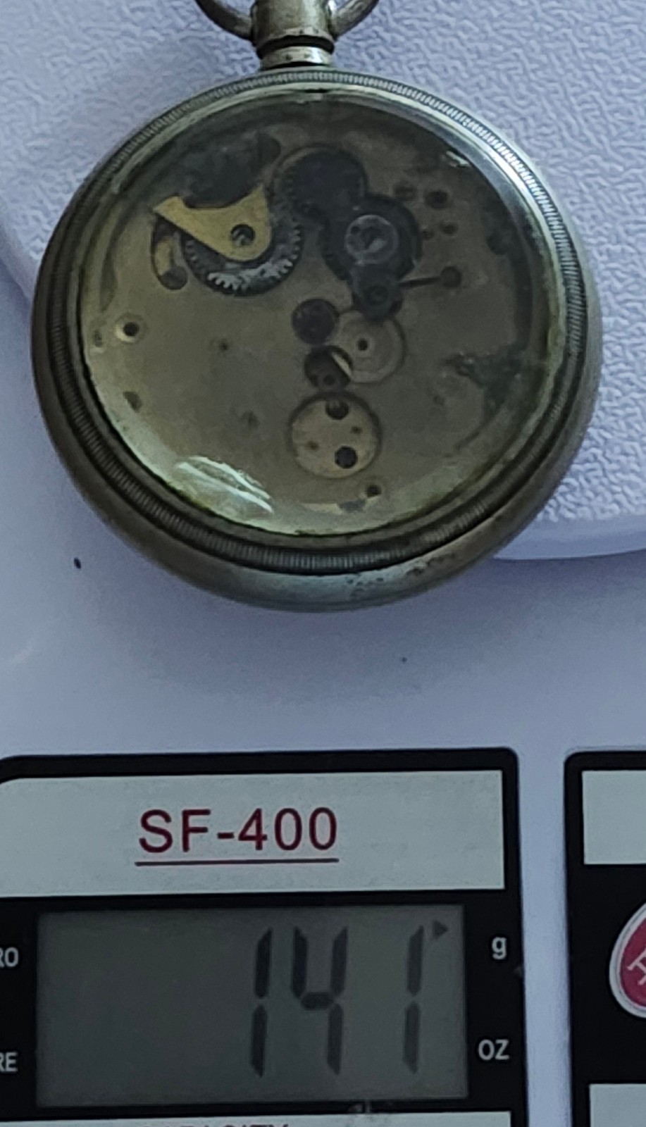 Vintage American Waltham 15J Pocket Watch Movement & Case-Crescent