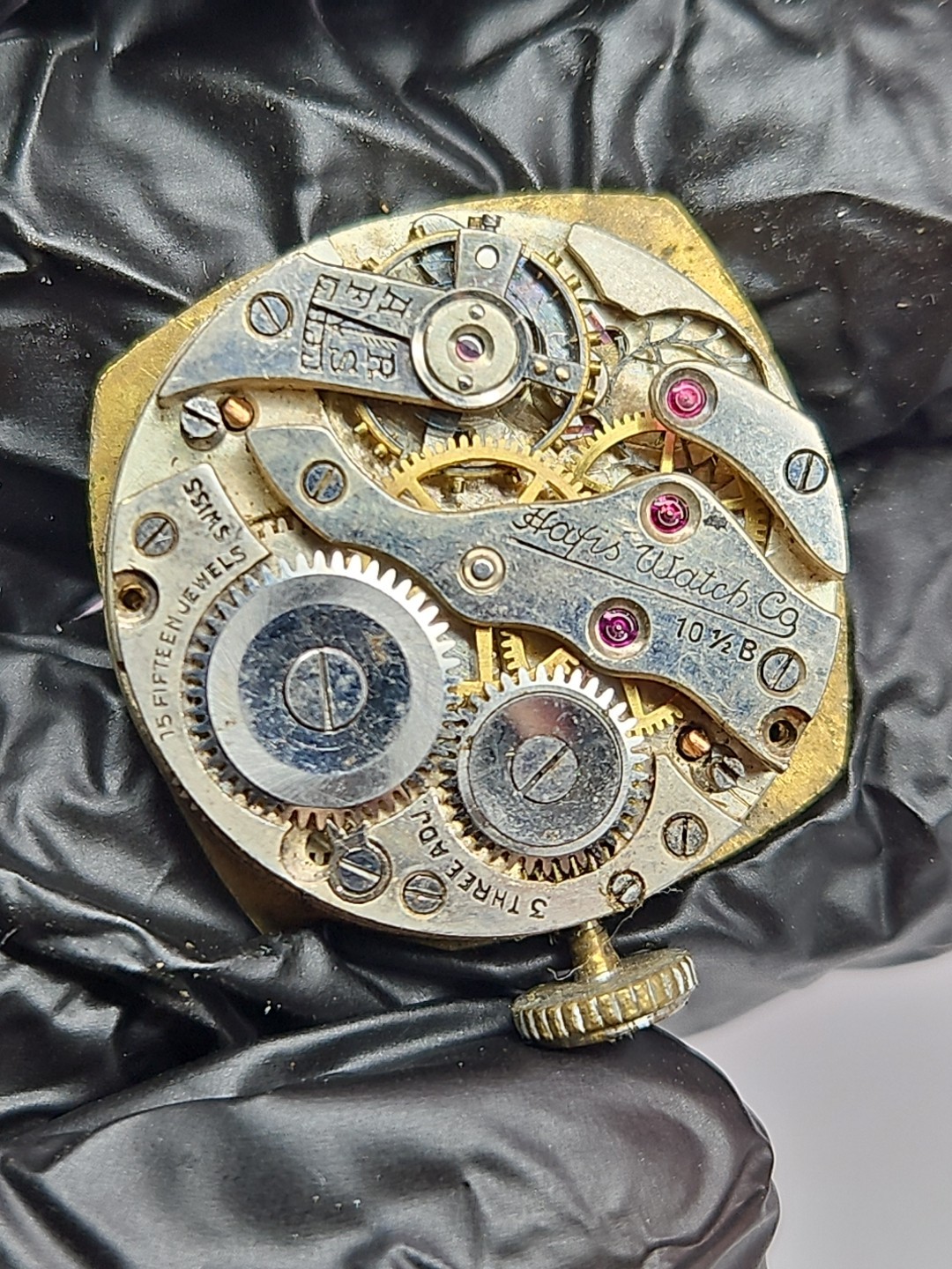 Art Deco Hafis 15j Watch Movement Parts/Repair (L2)