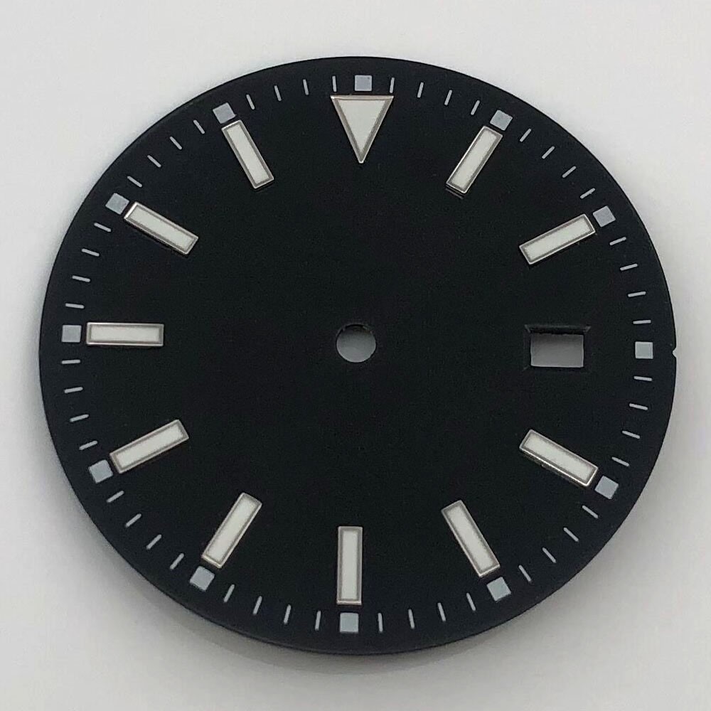 33.5mm Sterile Dial Luminous Fit NH35 Movement Black Blue Green Yellow White