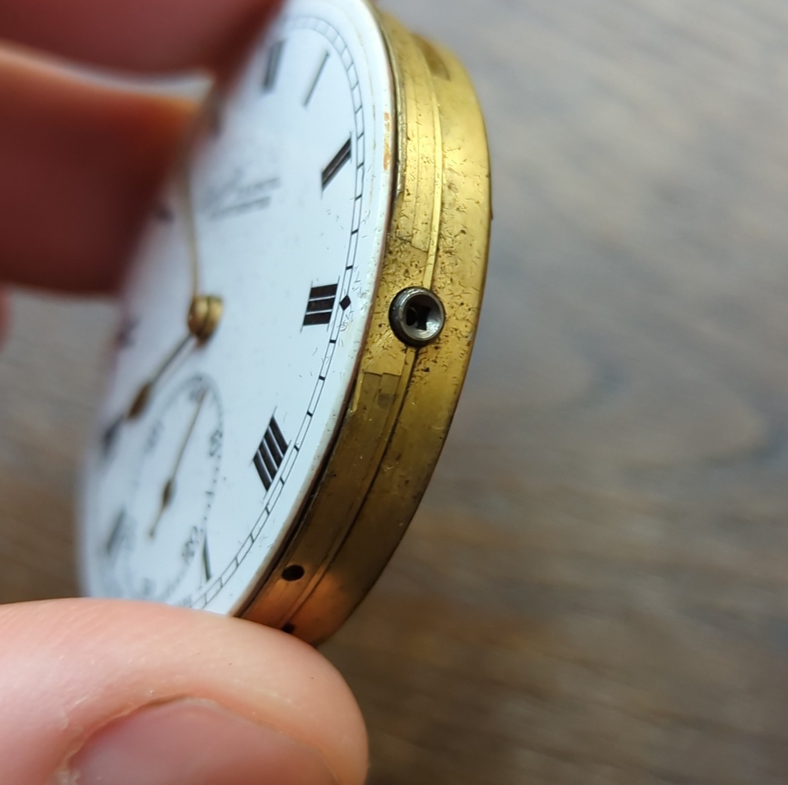 Everite Revue GT 15 Jewels Pocket Watch Movement Working (Z36)