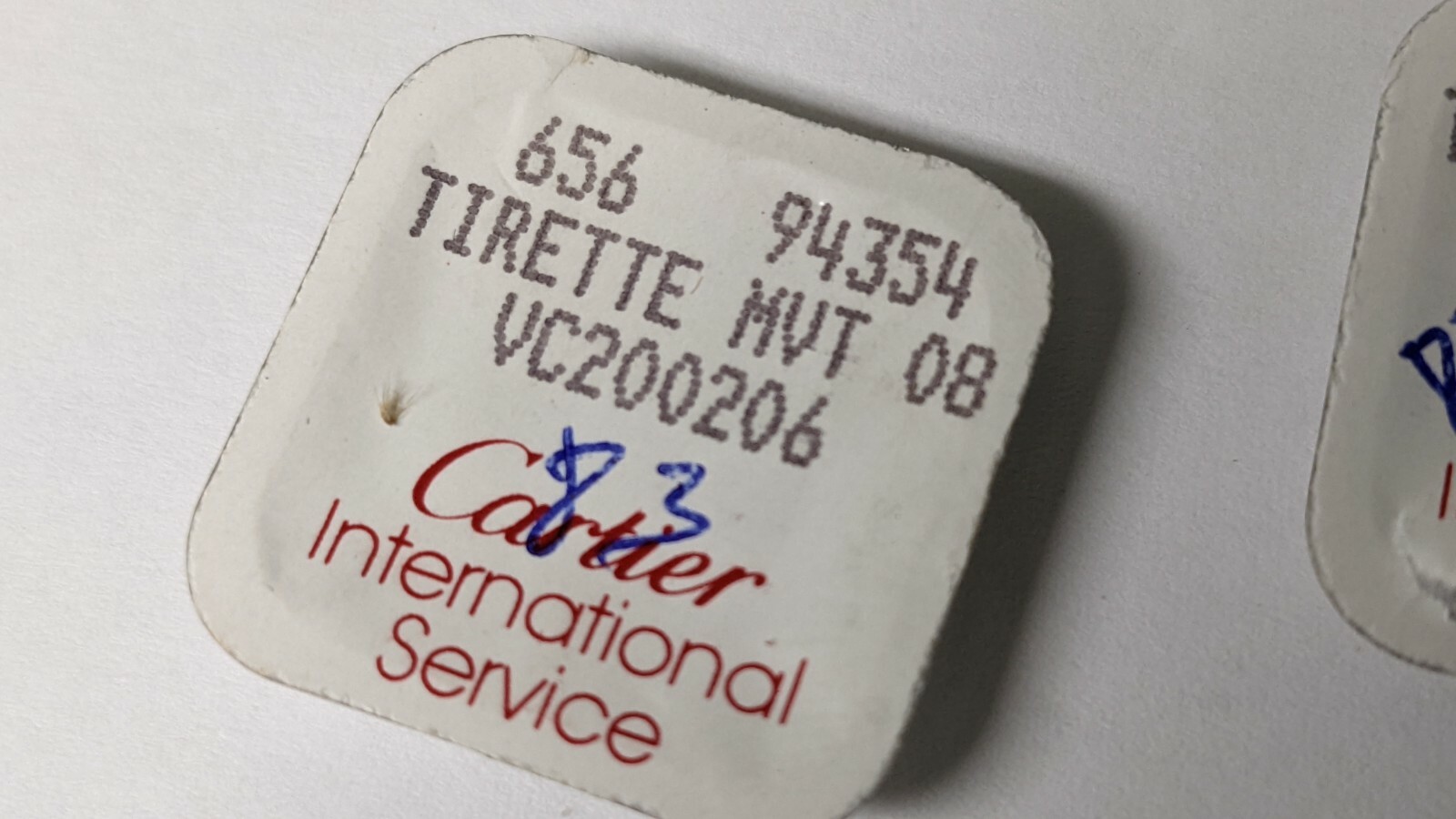 Cartier Watch Parts, Cartier Cal 83 443 Detente / Setting Lever, Genuine watch r