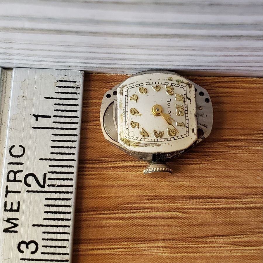 Bulova 6BO 1952 L2 BXW 17 Jewel Swiss Watch Mechanical Movement Vintage WP2