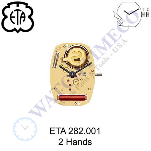 Genuine ETA 282.001 Watch Movement Swiss 2 Hands