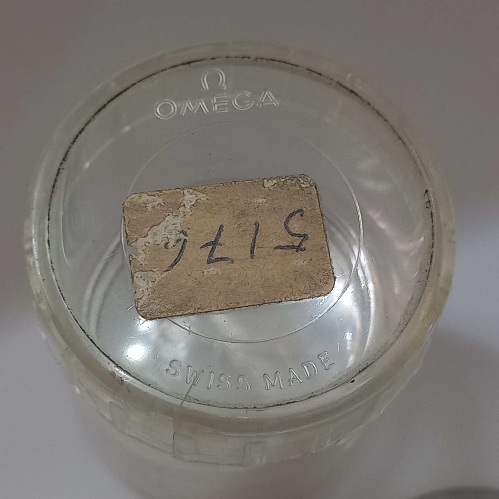 GENUINE NOS OMEGA PZ5176 PLEXIGLASS CRYSTAL FOR 146.011 OMEGA BULLHEAD 36.6MM