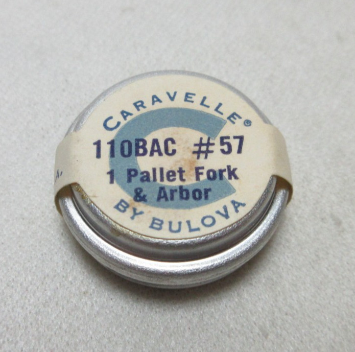 BULOVA CARAVELLE PALLET FORK & ARBOR 11OBAC #57 WATCHMAKER REPLACEMENT #166