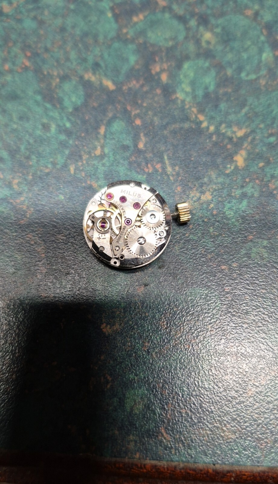 Vintage Swiss Milus 17J Mechanic Watch Movement Runs