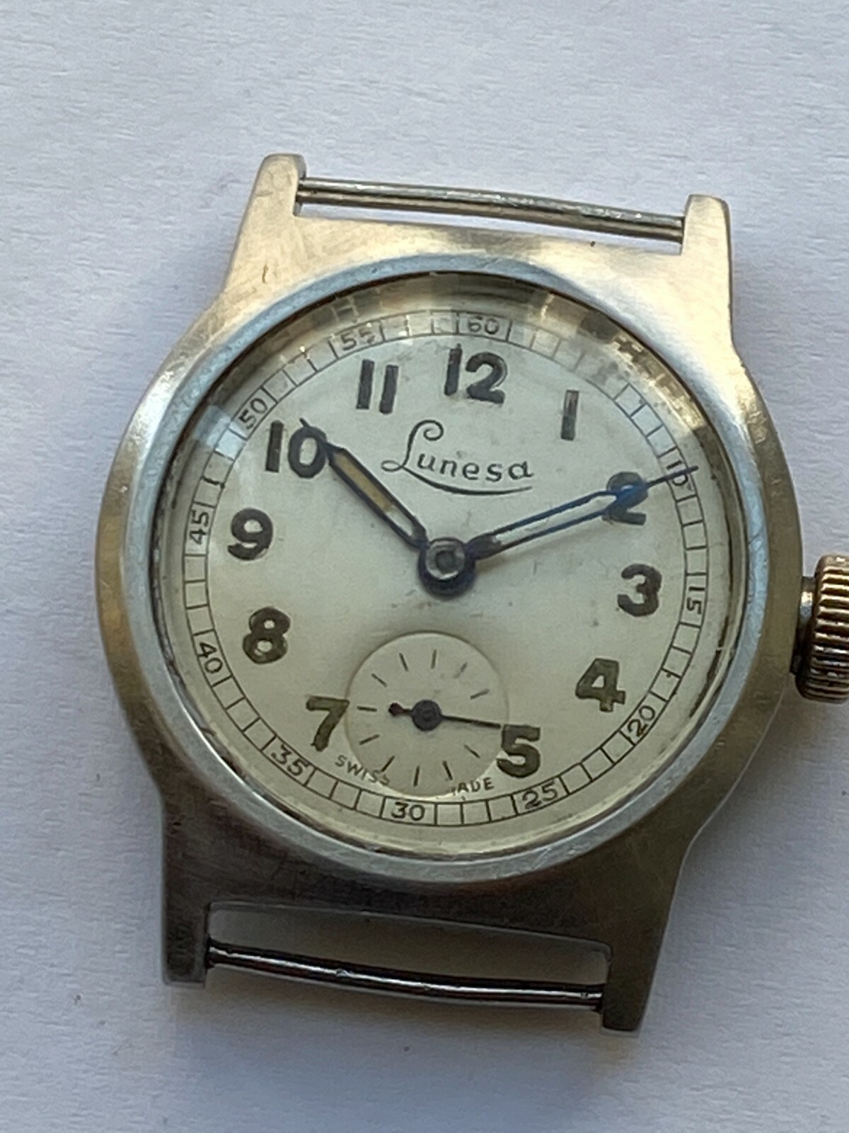 VINATEG MEN WATCH PARTS MOVEMENT Lunesa WEST END WATCH Co. MILITARY RRR