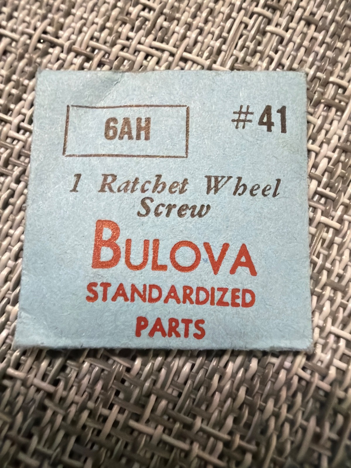 Bulova Watch #41 Ratchet Wheel Screw – Various Calibers W/O Original Package