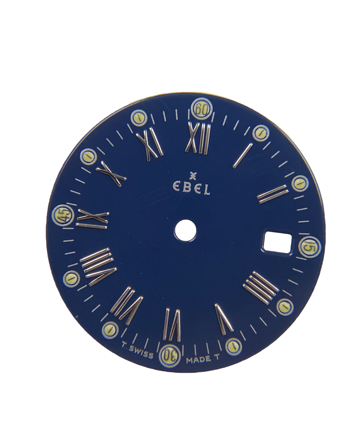 Genuine Ebel Sport Discovery 183913 918913 Navy Blue/Silver Roman Dial