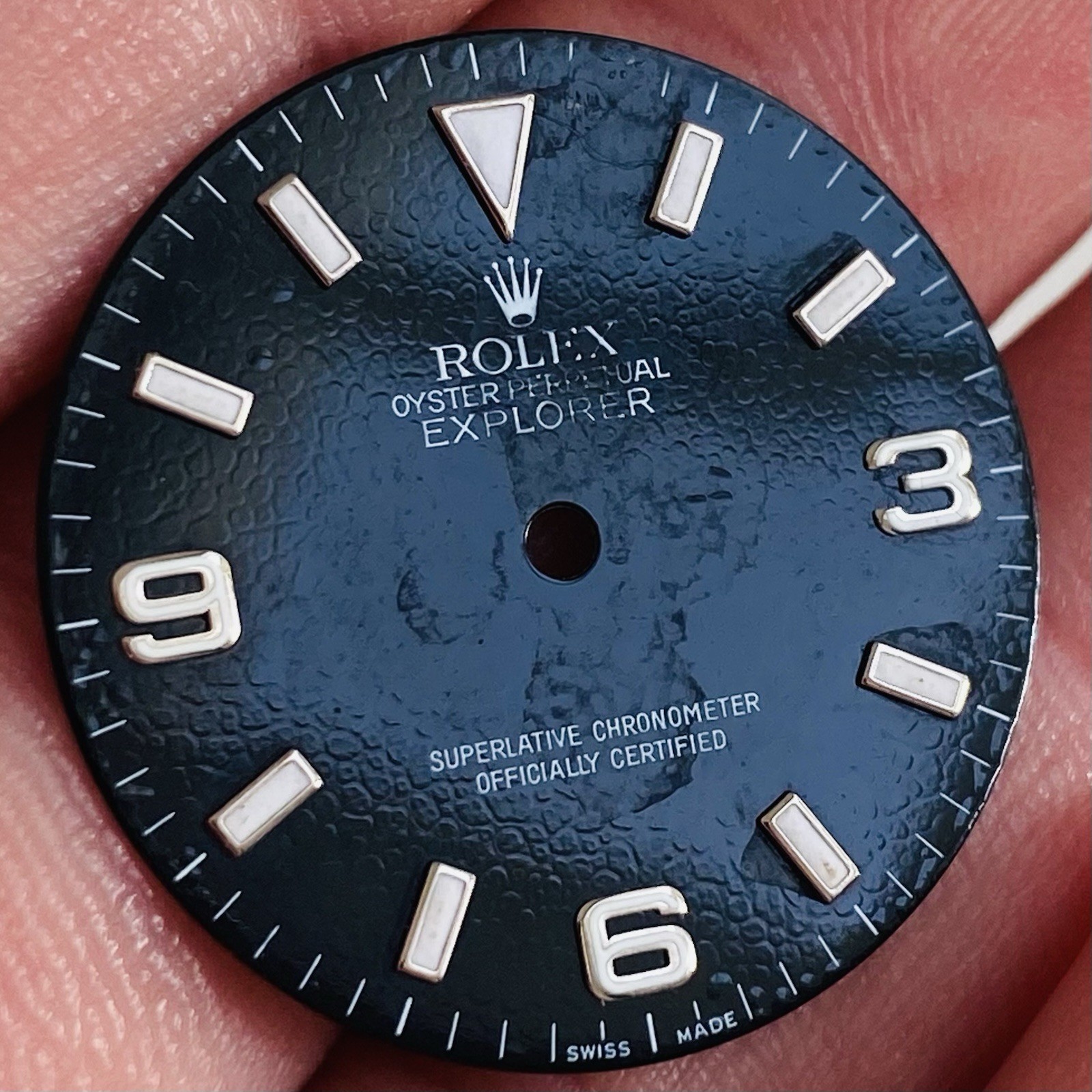 Rolex 3 6 9 Defect Dial Luminova For Explorer 1 36mm Model Ref 114270 & 14270