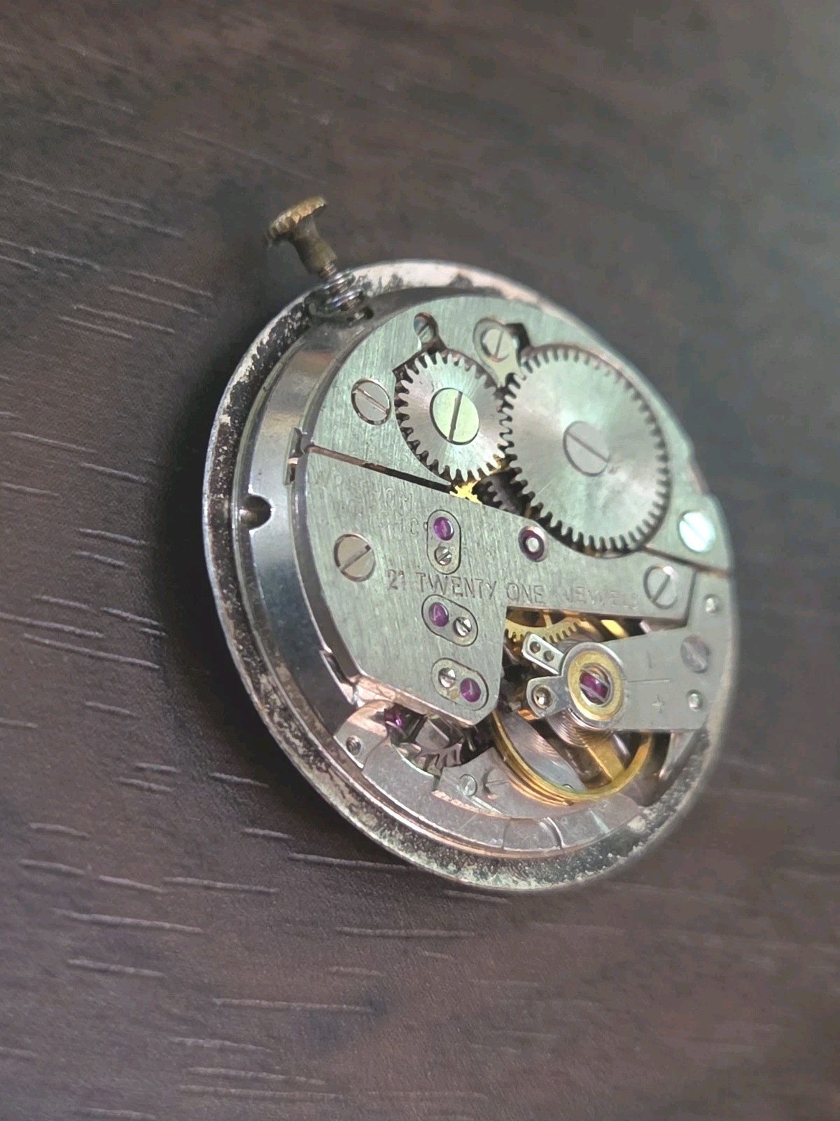 Vintage Waltham 21 Jewel Wristwatch Movement, Parts Or Repair