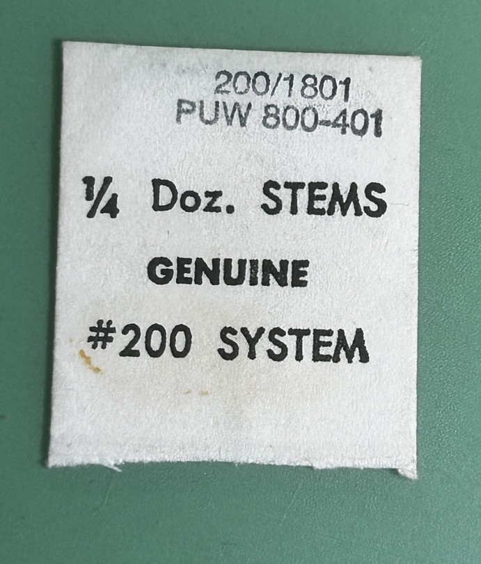 PUW – Cal 800 – Stem – Part 200/1801 – .9mm – Tap 10 – NOS