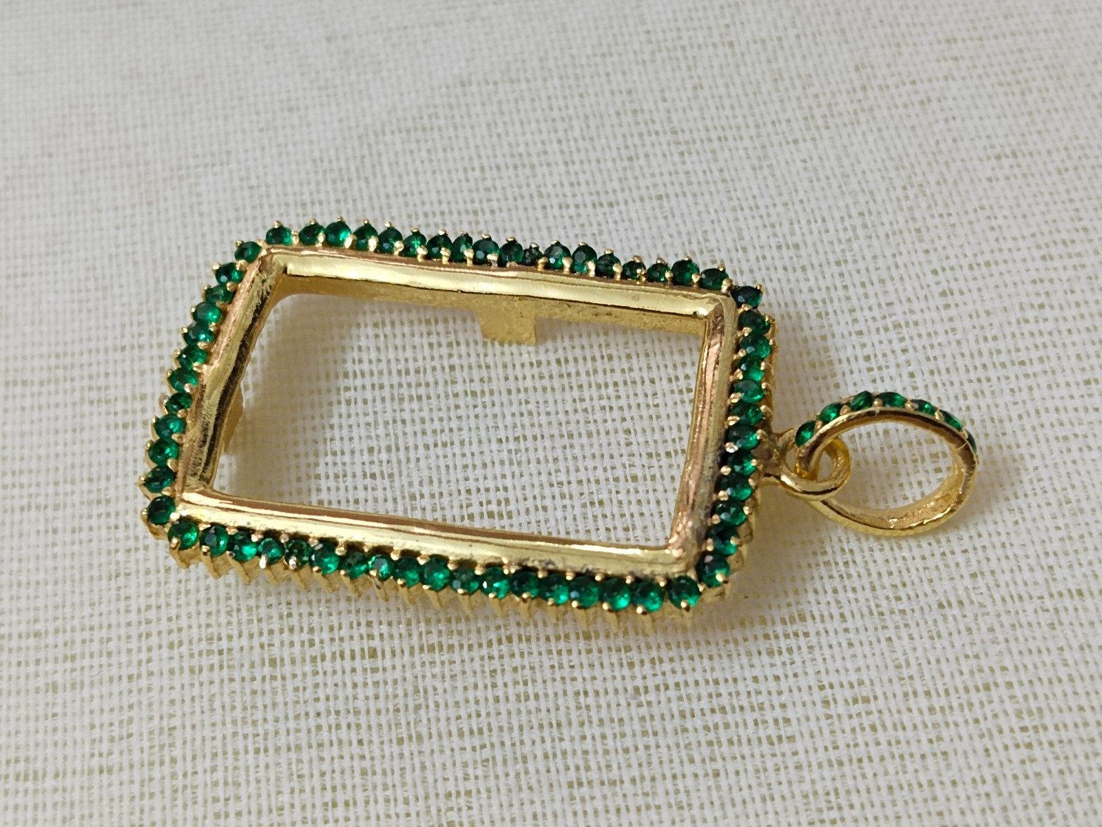 925 Sterling Silver Round Bezel Pendant Blank: Coin Connector Setting
