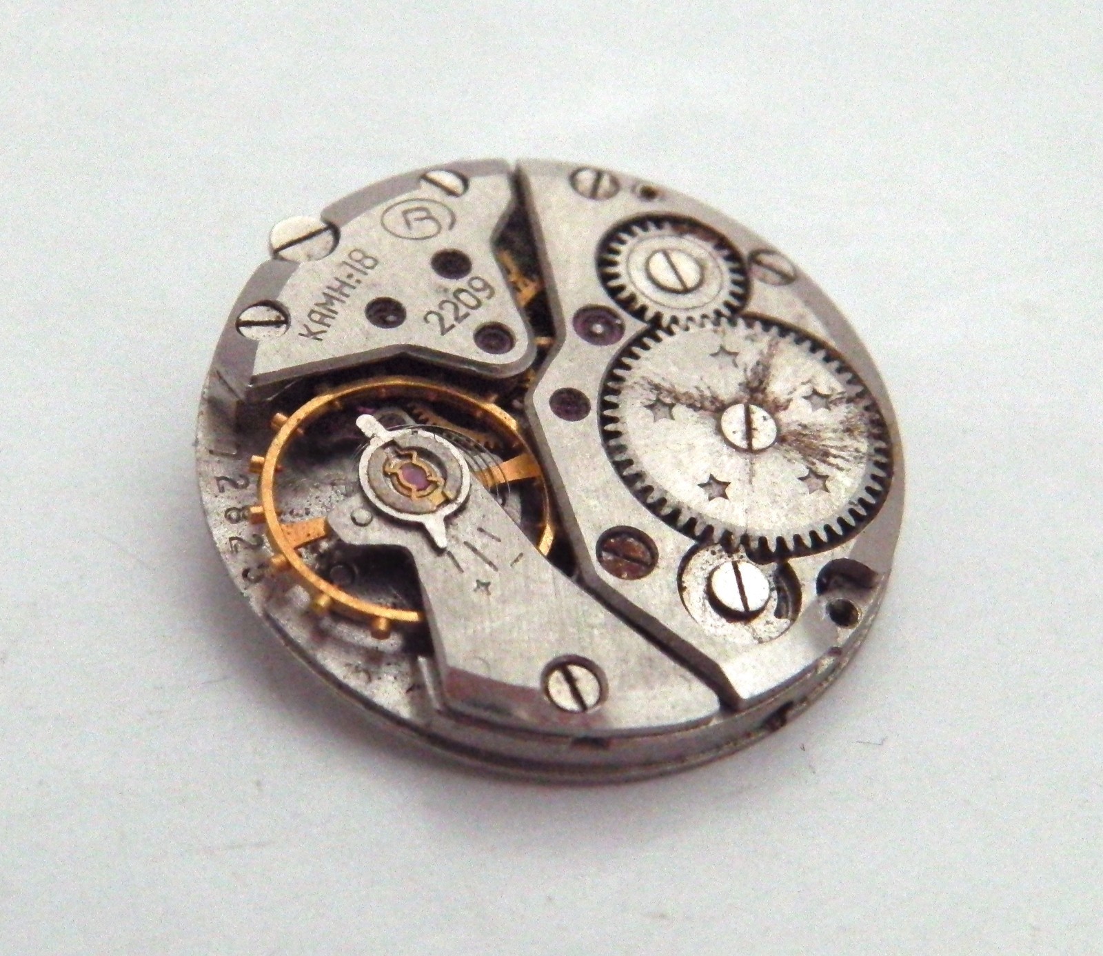 Vostok 2209 Watch Movement. Vintage Soviet USSR Mechanism Spare Parts Wostok