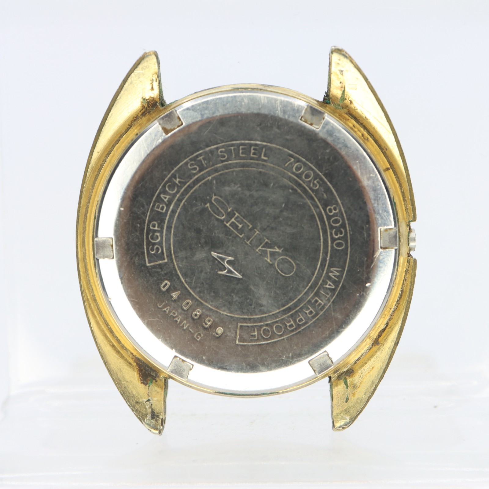 Vintage Seiko 7005-8030 SOG Case Gold Plated Restoration or Projects