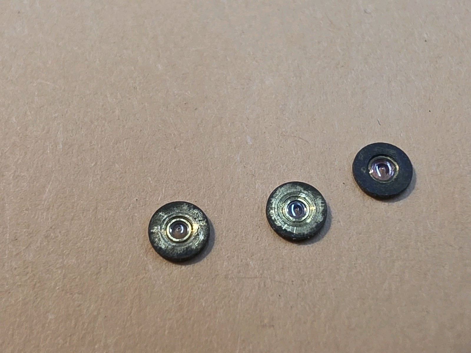 Lot Of 3 NOS Elgin 18s Pocket Watch 2.95mm Diameter Balance Hole Jewels