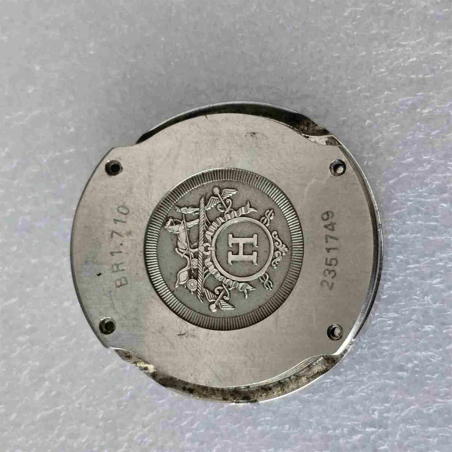 HERMES BARENIA RONDO Steel Wristwatch. Ref: BR1.710. For Parts