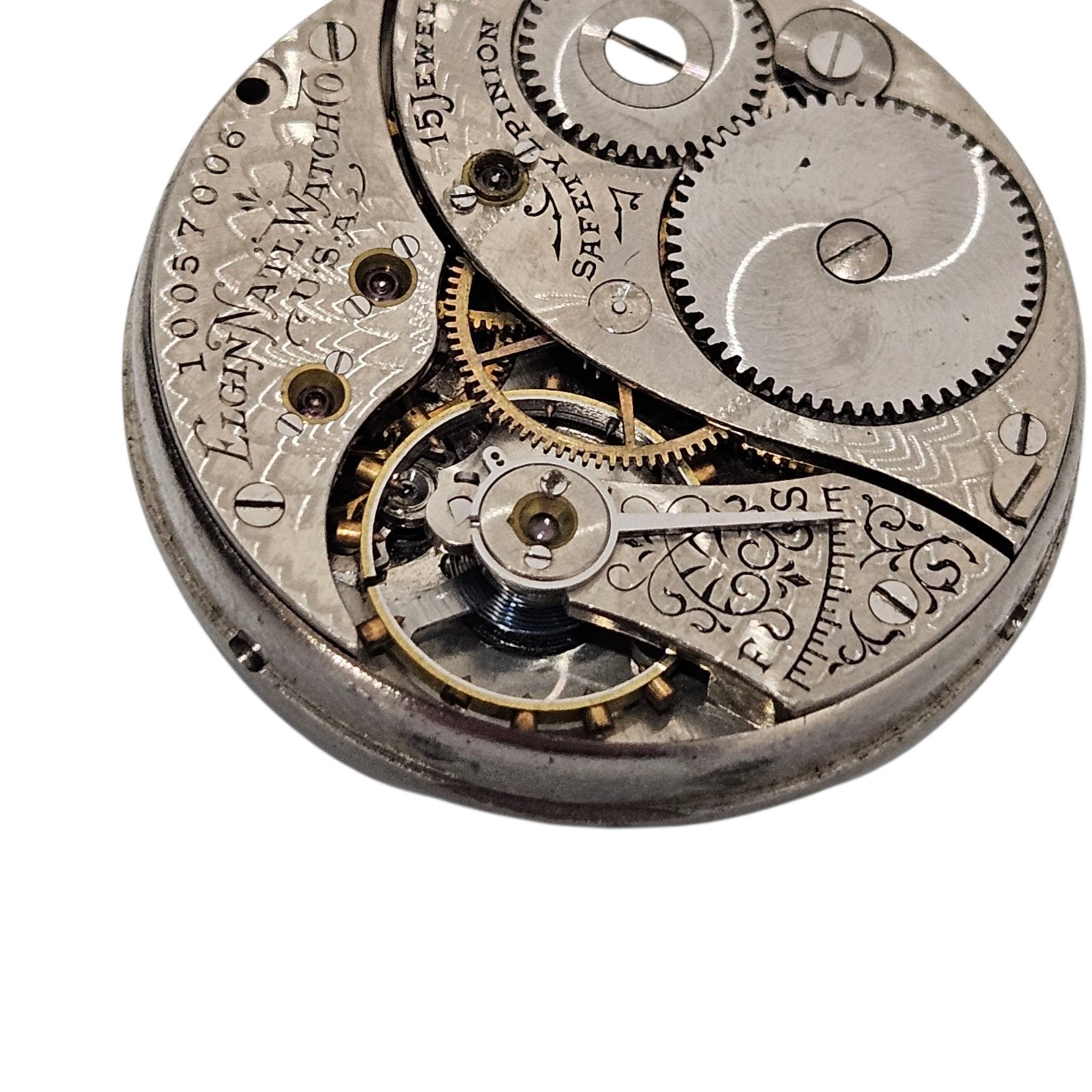 1904 Elgin Model 2 Grade 267 15J Size 0s Pocket Watch Movement For Parts/ Repair